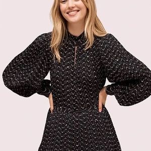 Kate spade wavy dot blouse